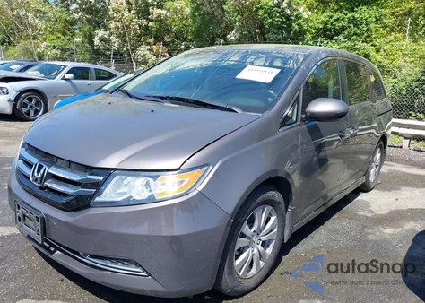 2015 Honda Odyssey Ex-L из США, поврежденный, VIN 5FNRL5H66FB129925